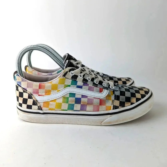 Vans Old Skool Rainbow Checkerboard 5 - Picture 5 of 10